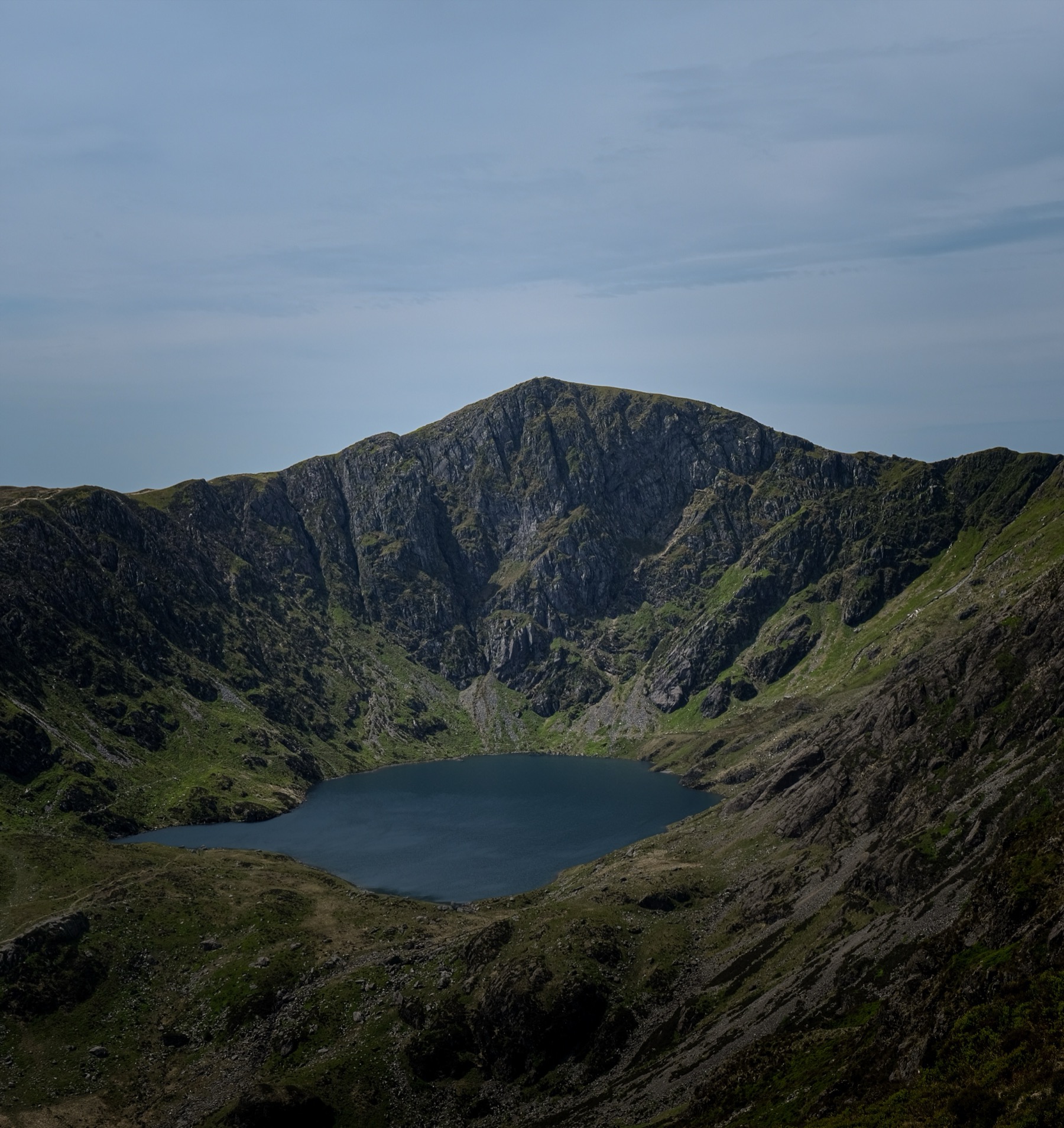 Llyn Cau and the cliffs of Cadair Idris